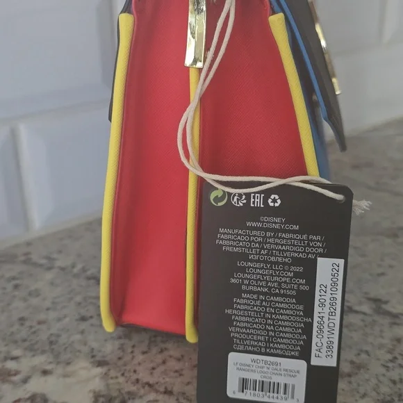 NWT DISNEY LOUNGEFLY RESCUE RANGERS CROSSBODY BAG - Picture 11 of 14